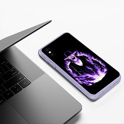 Чехол iPhone XS Max матовый The phenom undertaker, цвет: 3D-светло-сиреневый — фото 2