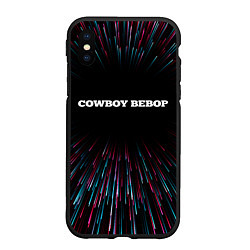 Чехол iPhone XS Max матовый Cowboy Bebop infinity, цвет: 3D-черный