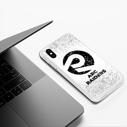 Чехол iPhone XS Max матовый ARC Raiders с потертостями на светлом фоне, цвет: 3D-белый — фото 2