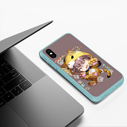 Чехол iPhone XS Max матовый Mitsuki Izumi - Семёрка идолов, цвет: 3D-мятный — фото 2