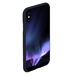 Чехол iPhone XS Max матовый Northern lights, цвет: 3D-черный — фото 2