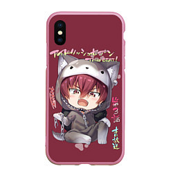 Чехол iPhone XS Max матовый Riku Nanase - IDOLiSH7, цвет: 3D-розовый