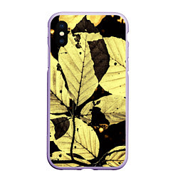Чехол iPhone XS Max матовый Magic Аutumn, цвет: 3D-светло-сиреневый