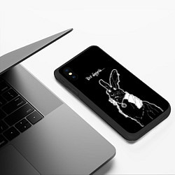 Чехол iPhone XS Max матовый Кролик пророк, всё будет, цвет: 3D-черный — фото 2