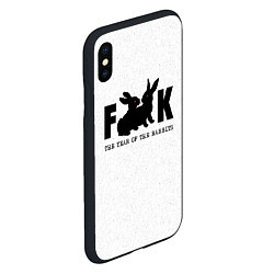 Чехол iPhone XS Max матовый Fuck The Year of the Rabbit, цвет: 3D-черный — фото 2