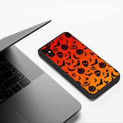 Чехол iPhone XS Max матовый НАСТРОЕНИЕ Halloween, цвет: 3D-черный — фото 2