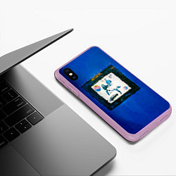 Чехол iPhone XS Max матовый Декаданс - Агата Кристи, цвет: 3D-сиреневый — фото 2