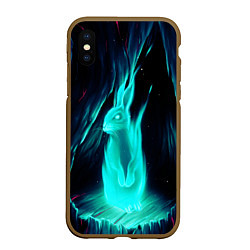 Чехол iPhone XS Max матовый Водяной Кроль, цвет: 3D-коричневый