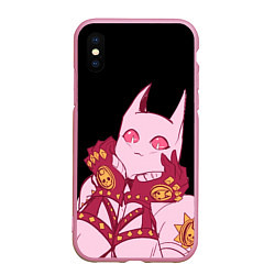 Чехол iPhone XS Max матовый Милый стенд Killer Queen - Jojo, цвет: 3D-розовый