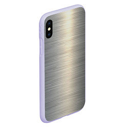 Чехол iPhone XS Max матовый Нержавейка - текстура, цвет: 3D-светло-сиреневый — фото 2