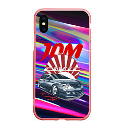 Чехол iPhone XS Max матовый Honda Civic - JDM style, цвет: 3D-баблгам