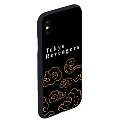 Чехол iPhone XS Max матовый Tokyo Revengers anime clouds, цвет: 3D-черный — фото 2