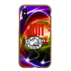 Чехол iPhone XS Max матовый Jdm bull terrier