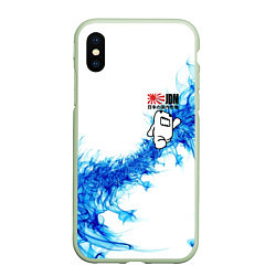 Чехол iPhone XS Max матовый Jdm style - Japan, цвет: 3D-салатовый