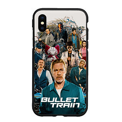 Чехол iPhone XS Max матовый Bullet train, цвет: 3D-черный