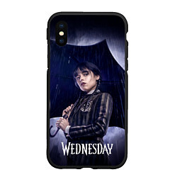 Чехол iPhone XS Max матовый Poster Wednesday, цвет: 3D-черный