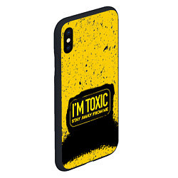 Чехол iPhone XS Max матовый Toxic, цвет: 3D-черный — фото 2