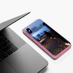 Чехол iPhone XS Max матовый Фараон филармония альбом, цвет: 3D-малиновый — фото 2