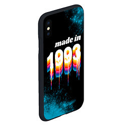 Чехол iPhone XS Max матовый Made in 1993: liquid art, цвет: 3D-черный — фото 2