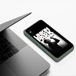 Чехол iPhone XS Max матовый LP Chester, цвет: 3D-темно-зеленый — фото 2