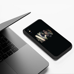 Чехол iPhone XS Max матовый Школьница - аниме в реальной жизни, цвет: 3D-черный — фото 2