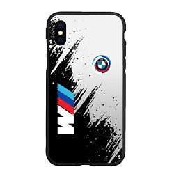 Чехол iPhone XS Max матовый BMW - м комплектация, цвет: 3D-черный