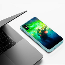 Чехол iPhone XS Max матовый Counter-terrorist, цвет: 3D-мятный — фото 2
