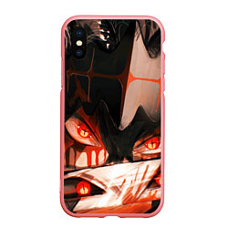 Чехол iPhone XS Max матовый Аста и его демон - Черный клевер, цвет: 3D-баблгам