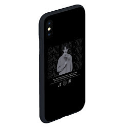 Чехол iPhone XS Max матовый BTS Jungkook still with you, цвет: 3D-черный — фото 2
