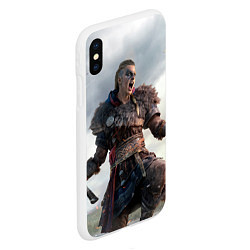 Чехол iPhone XS Max матовый Assassins Creed Эйвор, цвет: 3D-белый — фото 2