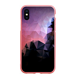 Чехол iPhone XS Max матовый Mirror edge abstract, цвет: 3D-баблгам