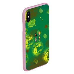 Чехол iPhone XS Max матовый Simpson children, цвет: 3D-розовый — фото 2