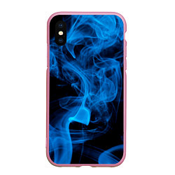 Чехол iPhone XS Max матовый Neon neiro, цвет: 3D-розовый