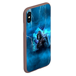 Чехол iPhone XS Max матовый Stalker sky art blue, цвет: 3D-коричневый — фото 2