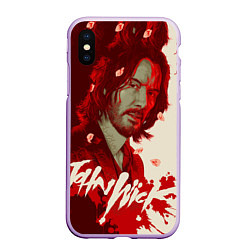 Чехол iPhone XS Max матовый John wick osaka, цвет: 3D-сиреневый