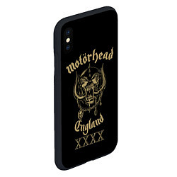 Чехол iPhone XS Max матовый Motorhead England, цвет: 3D-черный — фото 2