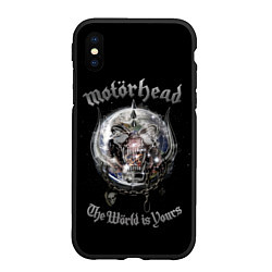 Чехол iPhone XS Max матовый Motorhead планета, цвет: 3D-черный