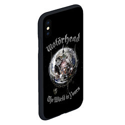 Чехол iPhone XS Max матовый Motorhead планета, цвет: 3D-черный — фото 2