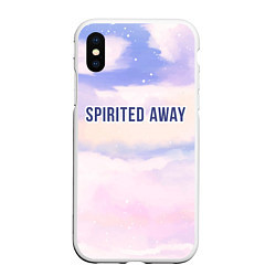 Чехол iPhone XS Max матовый Spirited Away sky clouds