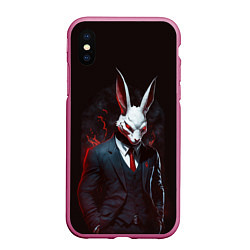Чехол iPhone XS Max матовый Devil rabbit