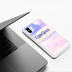 Чехол iPhone XS Max матовый Code Geass sky clouds, цвет: 3D-белый — фото 2