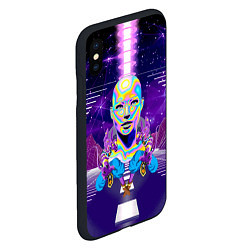 Чехол iPhone XS Max матовый Goddess with two Beerus - vaporwave, цвет: 3D-черный — фото 2