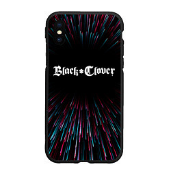 Чехол iPhone XS Max матовый Black Clover infinity, цвет: 3D-черный