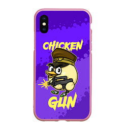 Чехол iPhone XS Max матовый Чикен Ган - цыпленок