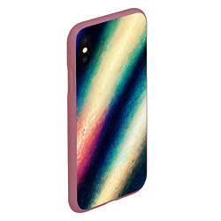 Чехол iPhone XS Max матовый Абстракция вселенной, цвет: 3D-малиновый — фото 2