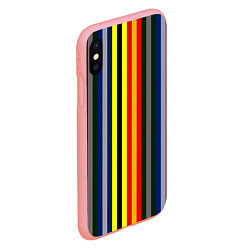 Чехол iPhone XS Max матовый Полосы школа чародейства и волшебства, цвет: 3D-баблгам — фото 2