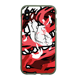 Чехол iPhone XS Max матовый The Bloody Heart