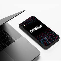 Чехол iPhone XS Max матовый Danganronpa infinity, цвет: 3D-черный — фото 2