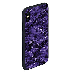 Чехол iPhone XS Max матовый Лиловая текстура, цвет: 3D-черный — фото 2