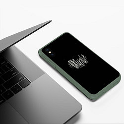 Чехол iPhone XS Max матовый Южный, цвет: 3D-темно-зеленый — фото 2